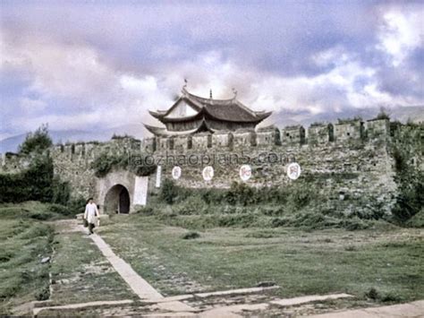 1938年10月云南老照片 保山德宏丽江腾冲古城 天下老照片网