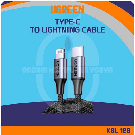 Jual Ugreen Usb Type C Male To Lightning Male Data And Charging Cable Kabel Shopee Indonesia