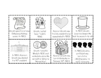 Abraham Lincoln Sequence Timeline by Blooming in 1st | TpT