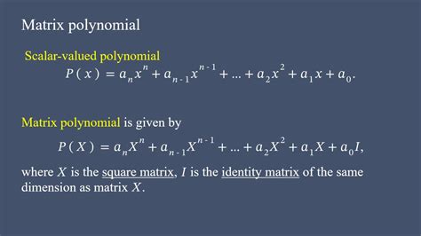 Matrix Polynomial Youtube