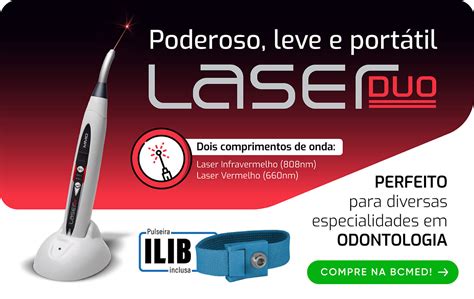 Laser Duo Mmo Aparelho De Laserterapia E Terapia Fotodinâmica Pulseira Ilib Bcmed