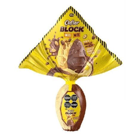 HUEVO DE PASCUA COFLER BLOCK MITI MITI X 170 GR Super MaMi