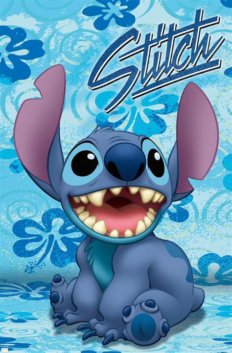 Disney Lilo And Stitch Sitting Wall Poster Amazonca Home