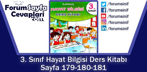 3 Sınıf Hayat Bilgisi Ders Kitabı Sayfa 179 180 181 Cevapları Dizin