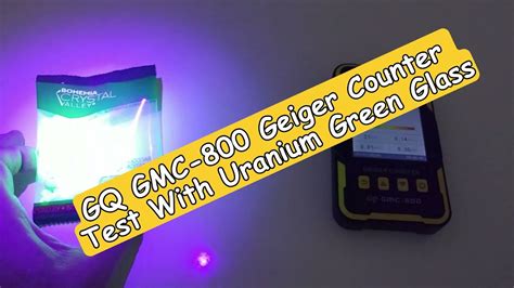 Gq Gmc Geiger Counter Live Radiation Measurement Test With Uranium