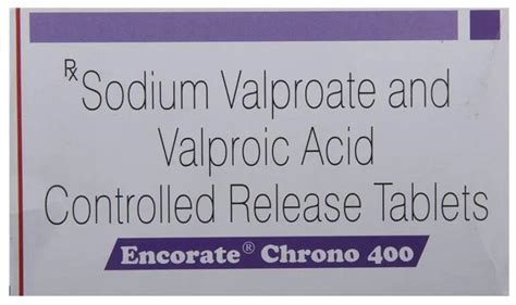 Epilim Chrono CR Sodium Valproate Valproic Acid Tablet CR Silk