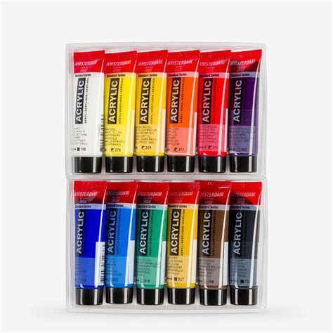 Royal Talens Amsterdam Standard Acrylic Paint Set 12x20ml