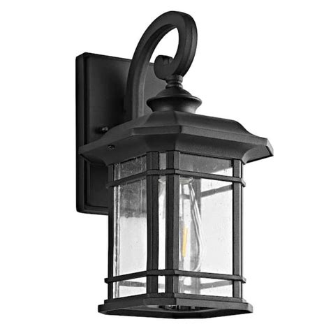 Safavieh Lolia Light Black Outdoor Wall Lantern Sconce Plt A The