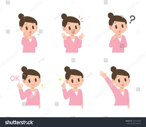 6 Types Female Facial Expressions Stock Vector (Royalty Free) 1676710333 | Shutterstock