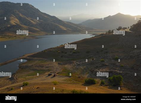 Lake Kaweah Reservoir Tulare County Ca San Joaquin Valley Stock Photo