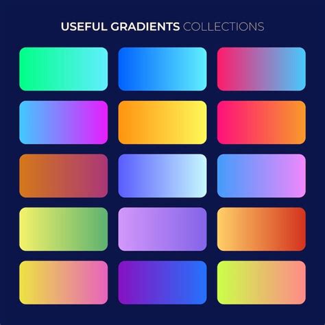 Premium Vector Mastering Gradients 15 Proven Color Combinations