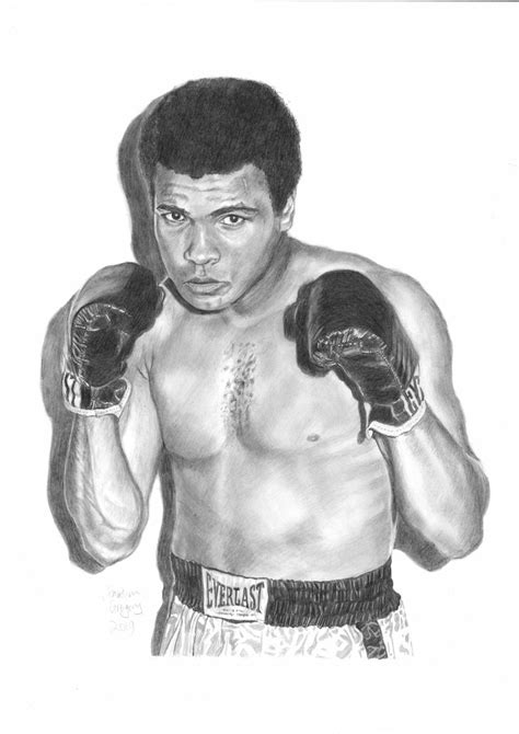 Muhammad Ali A4 Mounted Print of My Original Pencil Drawing. - Etsy