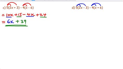 Expanding And Simplifying Single Brackets Youtube