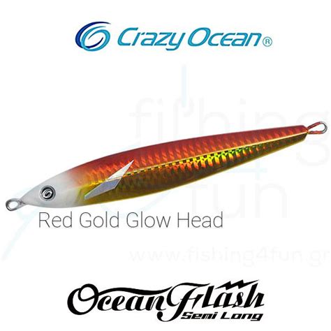 Πλάνος CRAZY OCEAN OCEAN FLASH SEMI LONG JIG 100gr Fishing4Fun gr