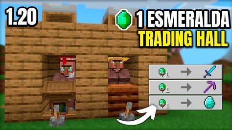 Esmeraldas Infinitas Como Hacer El Mejor Trading Hall Minecraft Bedrock