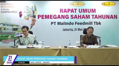 RUPST MAIN Malindo Feedmill Tbk 2024 Rapat Umum Pemegang Saham