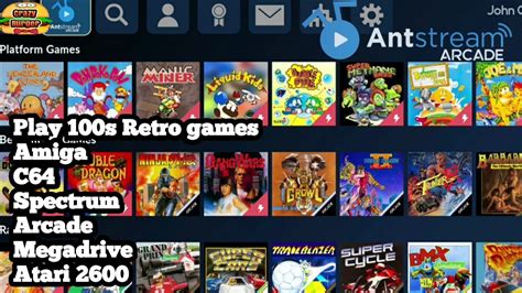 Antstream Arcade Free Retro Gaming Play Amiga C64 Spectrum Arcade And Many More Titles