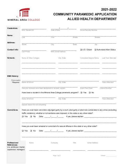 Fillable Online Allied Health Profession To Paramedic Certificate Fax