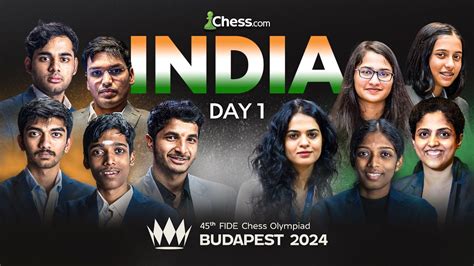 CHESS OLYMPIAD 2024 DAY 1 GUKESH VIDIT PRAGG ARJUN IN ACTION YouTube