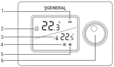 General Ht250 Smart Room Thermostat User Manual