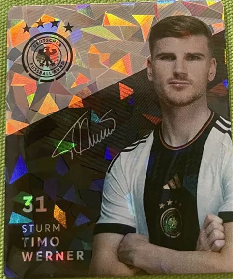 Rewe Sammelsticker Dfb Wm Fussball Glitzer Timo Werner Eur