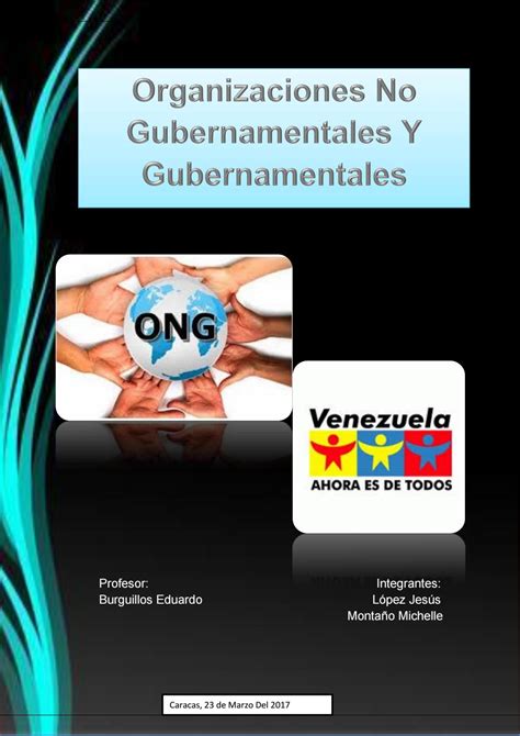 Organizaciones Gubernamentales Y No Gubernamentalesml By Michelle