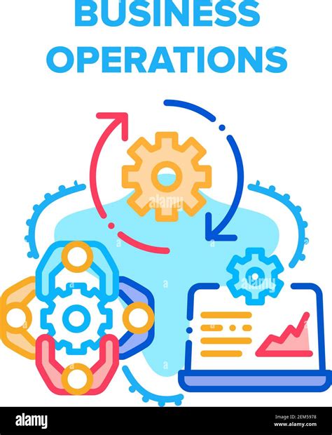 Business Operations Process Vector Concept Color Stock Vector Image