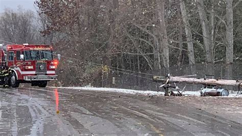 Down Powerlines Fallen Trees Close Roads In Grand Traverse County