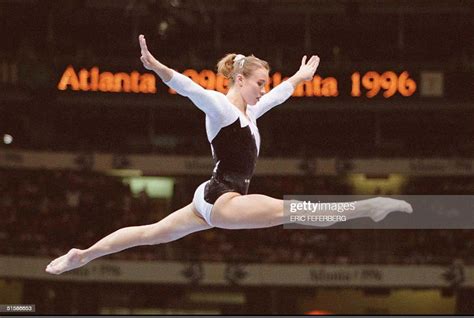 Russian Gymnast Svetlana Boginskaya Performs On The Balance Beam 16