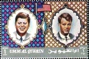 Stamp John F Kennedy And Robert F Kennedy Umm Al Qiwain In Memory