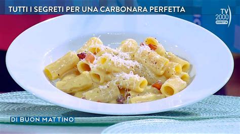 Di Buon Mattino Tv I Segreti Per Una Carbonara Perfetta Youtube