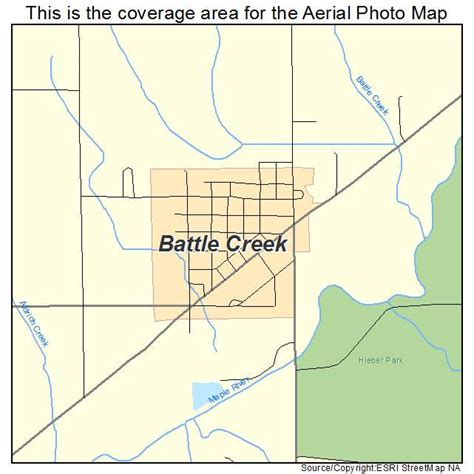 Aerial Photography Map Of Battle Creek Ia Iowa