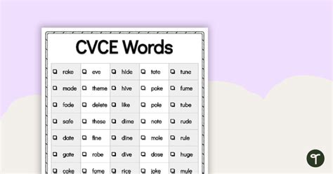 Useful List Of Cvce Words With Cvce Activities Worksheets 42 Off