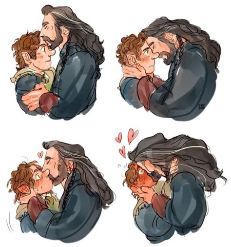 The Hobbit Thorin Oakenshield X Bilbo Baggins Thilbo Bagginshield Tolkien Pinterest El