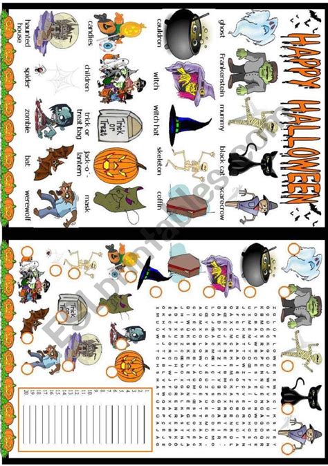 Halloween Esl Worksheet By Vanda51