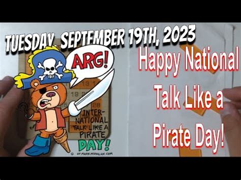 Happy National Talk Like A Pirate Day YouTube