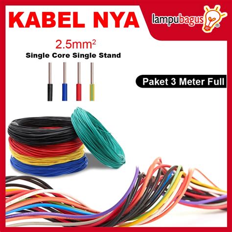 Jual Kabel Listrik NYA 2 5mm Kabel Engkel Tembaga Asli 3 Meter SNI