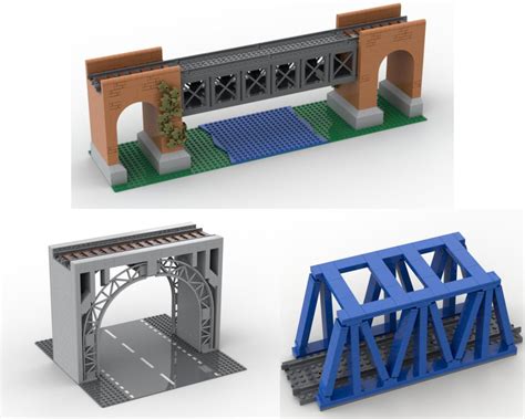 Lego Moc Train Bridges By Legofan21 Rebrickable Build With Lego