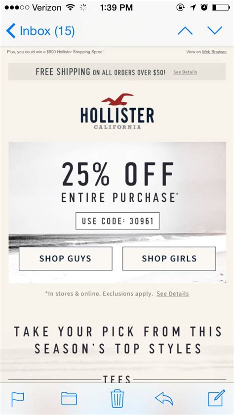 Hollister Coupon Code 2024 Vyky Rivkah