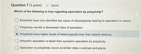 Solved Question 7 1 Point SavedWhich Of The Following Chegg