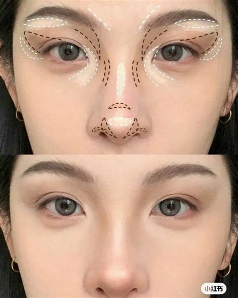 Douyin Eyes And Nose Contour Nose Makeup Doll Eye Makeup Gyaru Makeup