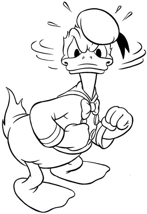 Dessins Gratuits Colorier Coloriage Donald Duck Imprimer