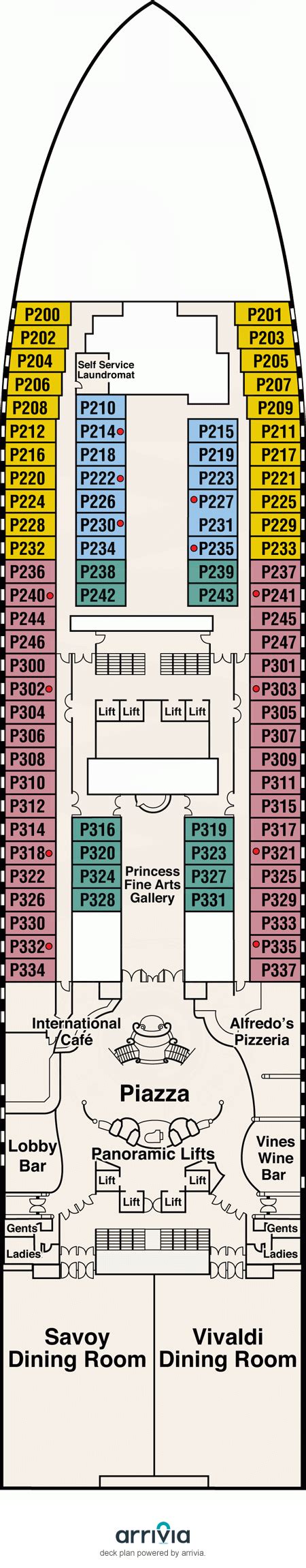 Plaza Deck on Sapphire Princess | Sapphire Princess Plaza Deck on iCruise.com