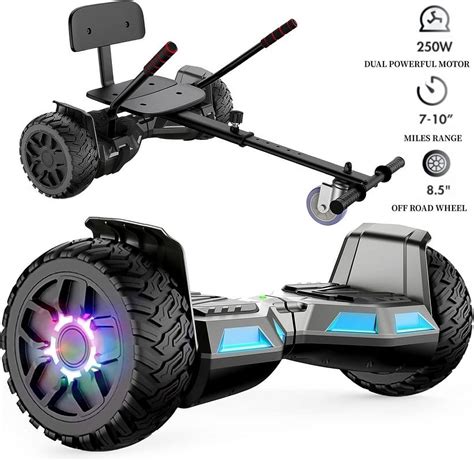 LIEAGLE Hoverboard With Seat Attachment Combo 8 5 Inch Self Balancing