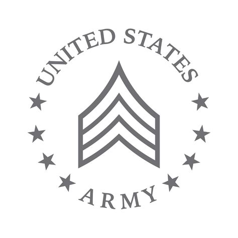 E 5 Sergeant Us Army Rank Sticker Decal Die Cut Self Adhesive Vinyl