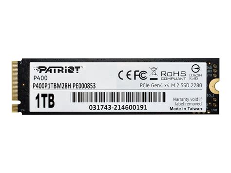 Patriot P Ssd Tb Internal M Pcie P P Tbm H