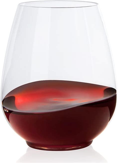 Focusline 48 Pack Plastic Wine Glasses Stemless 6 Oz Mini