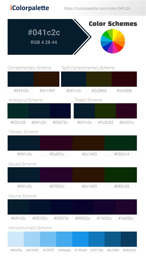 Pantone 296 C Color | Hex color Code #041C2C information | Hsl | Rgb ...