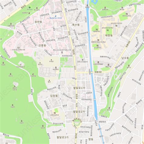 Suwon Modern Atlas Vector Map Boundless Maps