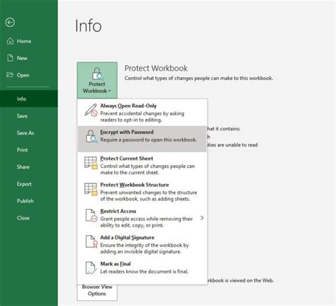 How To Password Protect Excel Files